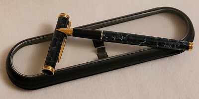 Vtg SENATOR Delgado Germany Gold Plated Iridium Tip -M- Fountain Pen Boxed