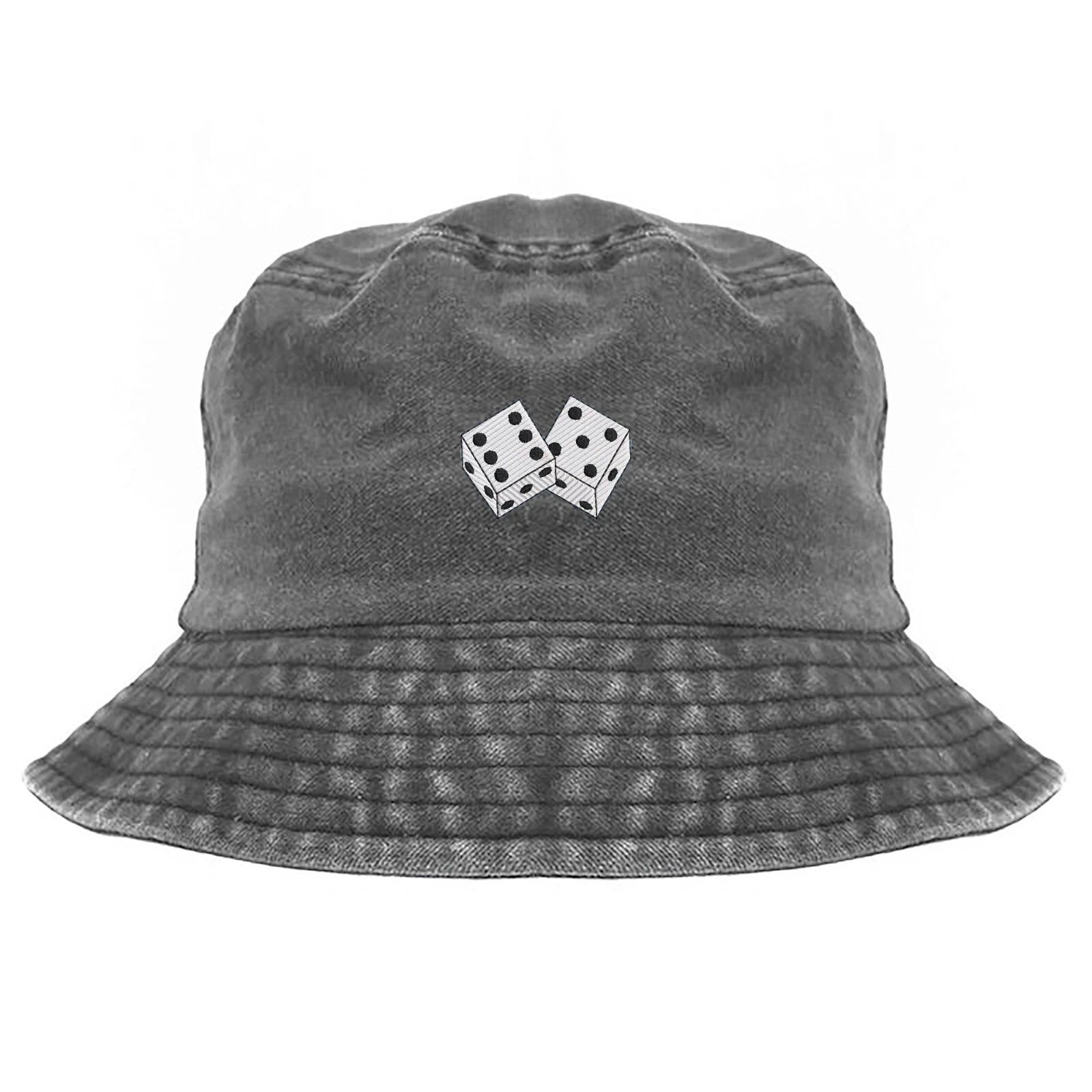 Game dice dices embroidered bucket hat, custom bucket hat