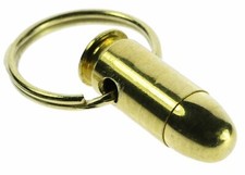 Genuine .45 Caliber Bullet Casing Keyring Key Ring Pendant HBKR45 F5D11U