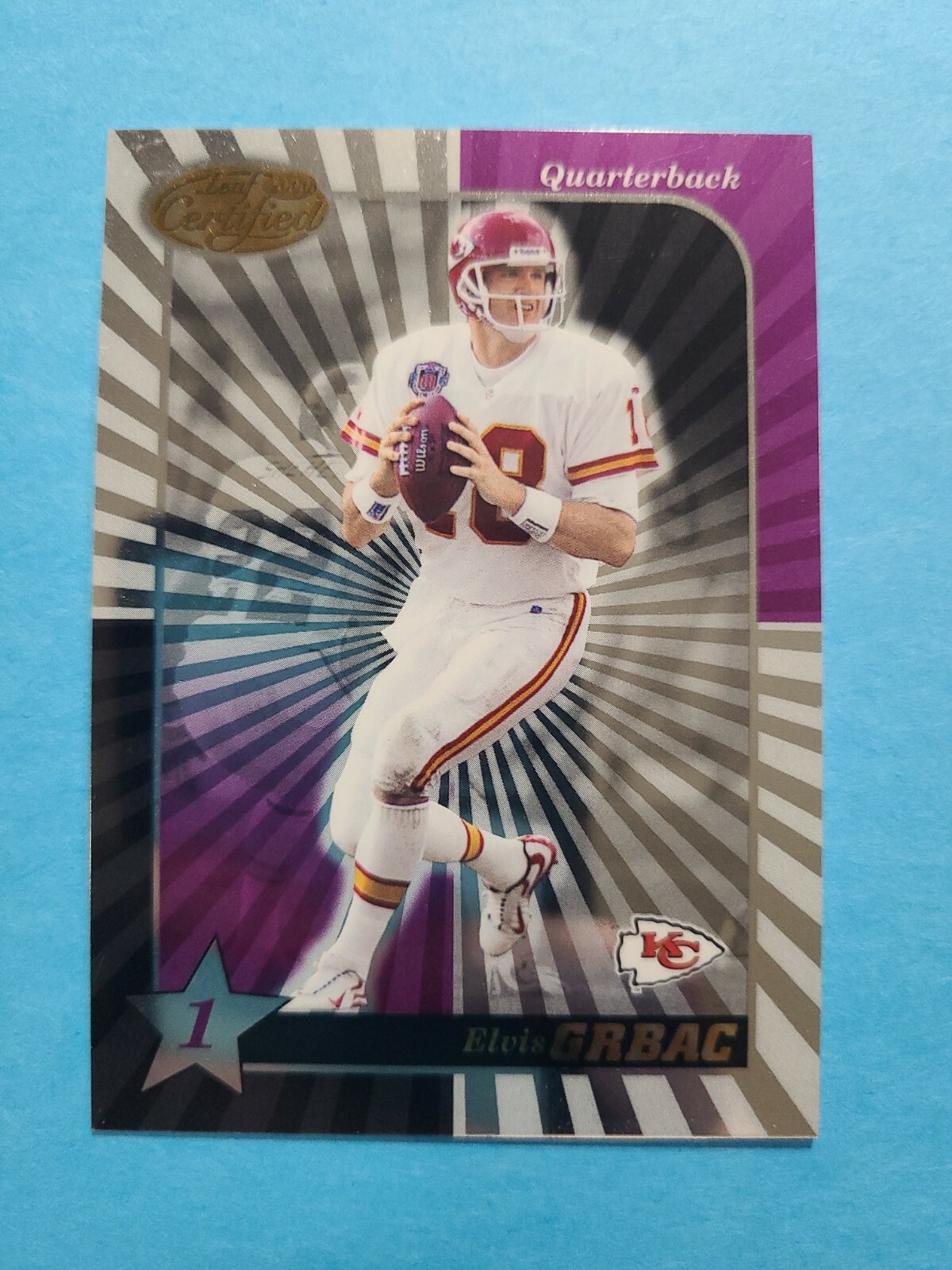ELVIS GRBAC 2000 LEAF CERTIFIED FOOTBALL CARD # 48 F0617