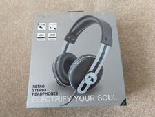 Nakamichi Headphones Model NK2030, NIB, Grey With Blue Thread