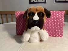 VTG. 2009 PLUSH DAPHNE BOXER DOG GOLF DRIVER HEADCOVER, 12 INCHES