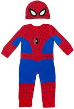 Marvel Spider-Man Costume Romper for Baby, Size 3-6 Months