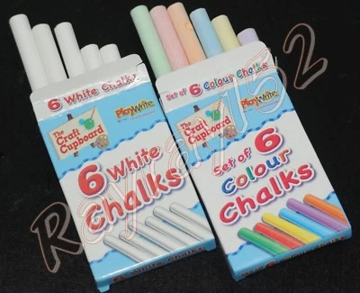 PLAYWRITE Boxed Chalk sticks colour & white blackboards pubs clubs art signs 11,700 +sold