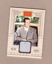 Bob Hope 2013 Panini Golden Age Museum Age Memorabilia Swatch card #25