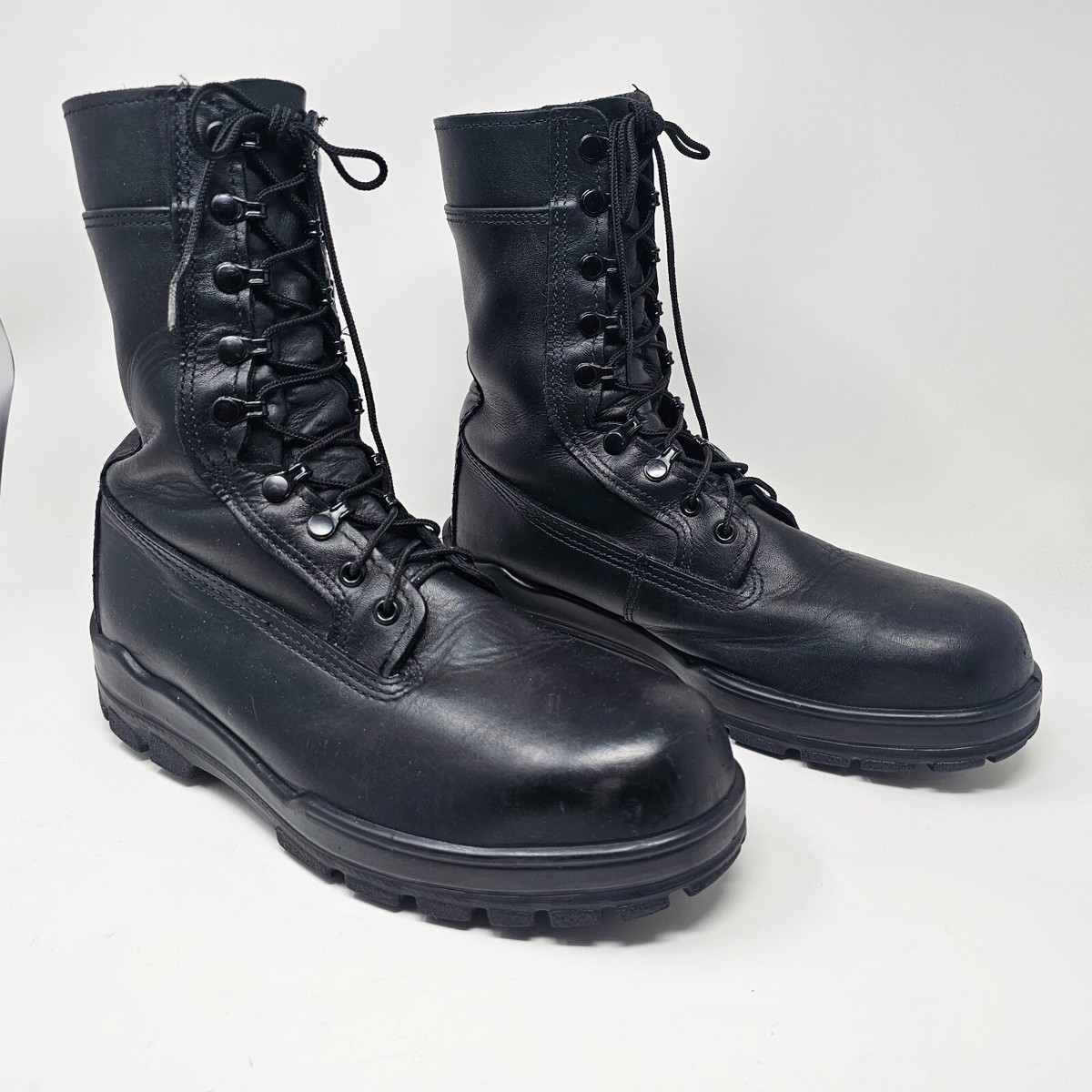 Navy Boots Military Bates 808F Boots Mens Size XW Black 