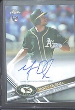 2017 Topps Chrome Rookie Autograph #RA-MO Matt Olson