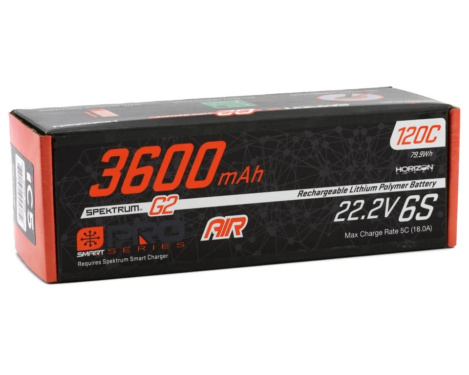 Spektrum RC 6S Smart G2 Pro Air LiPo 120C Battery Pack 22.2V/3600mAh w/IC5 - Image 2 of 2