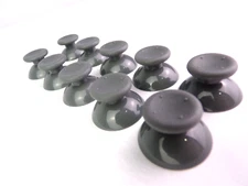 Lot of 10 Gray Microsoft Xbox 360/Original Xbox Replacement Analog Thumb Sticks