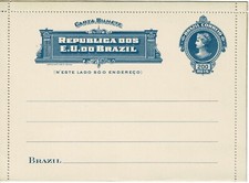 Brazylia Poczta Papeteria Lettercard HG 39 nieużywana Brazylia Całostka List karciany