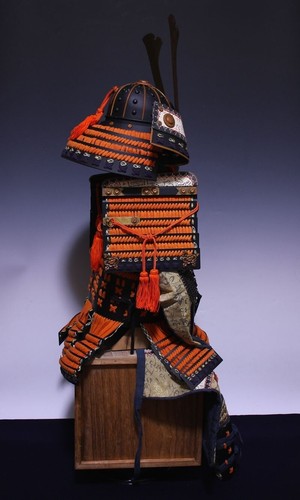 Japan Antique Edo yoroi armor child ornament kabuto katana samurai Busho 6475 - Picture 6 of 14