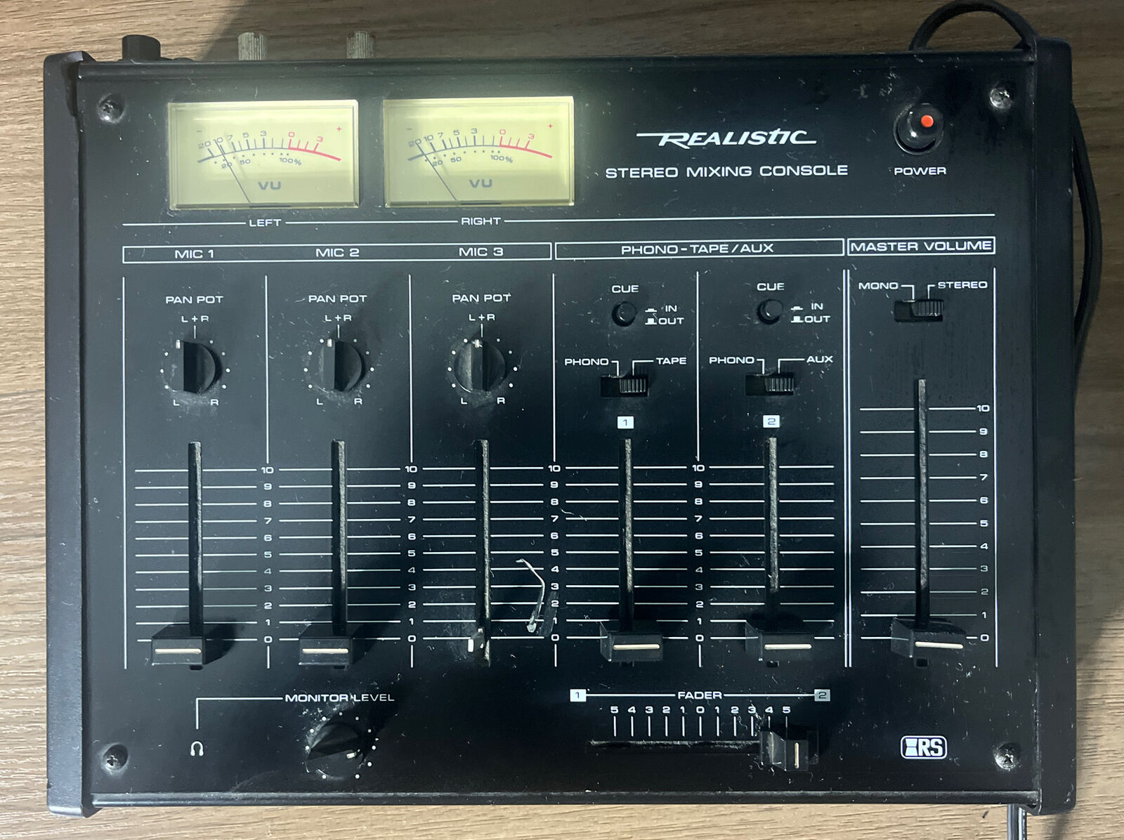 Realistic 32-1200B Stereo Mixing Console Radio Shack Mixer