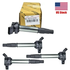 4X Genuine OEM Denso Ignition Coils 90919-02258 673-1310 For Toyota Corolla 1.8L