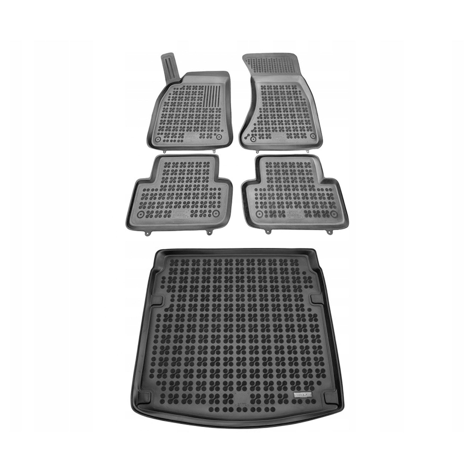 Tapis de sol Audi A4 B8 berline en moquette noire sur mesure pour modele 4 portes