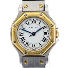Cartier / Santos Octagon Automatic Lady 25mm Gold/Steel