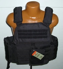 NEW Tactical Vital Modular MOLLE Plate Armor Carrier Vest - SWAT BLACK