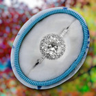 Wedding  18K White Gold Diamond Ring IGI Lab Created 2.00 Ct Round Cut E F  VVS  — photo 1