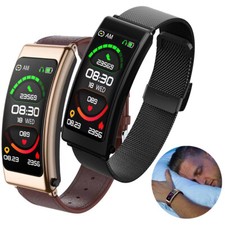 Bluetooth Smart Bracelet with Headset Activity Fitness Tracker Sports Wristwatch