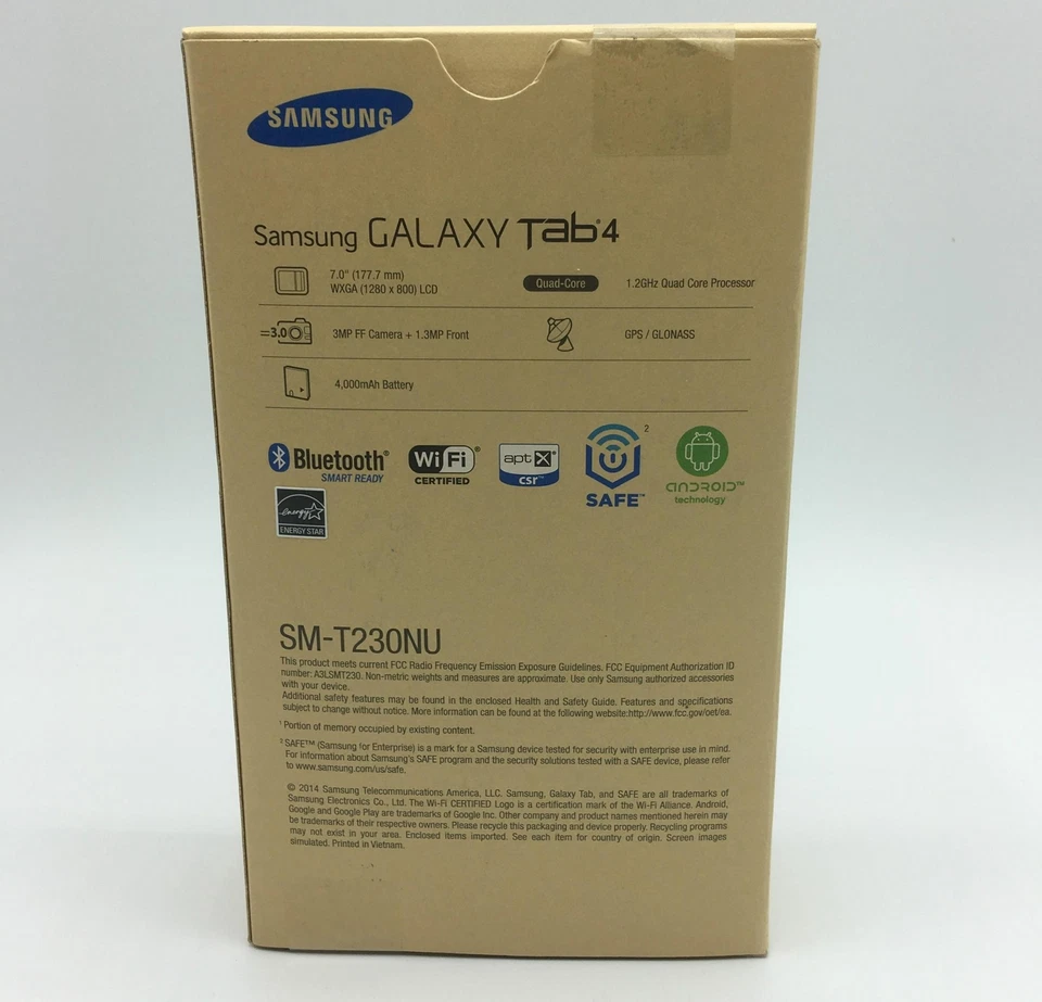 Samsung Galaxy Tab 4 Tablet Wi-Fi Bluetooth 8gb 7-Inch - White (SM-T230NZWAXAR) - Image 2 of 3