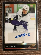 Joe Veleno 2017-18 LEAF Hockey 1992 Leaf Black Gold Spectrum Auto SP #7/10