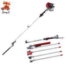 51.7CC Gas Powered Pole Saw Brush Cutter Gas Hedge Trimmer For Tree Weed Garden