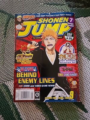 Shonen Jump Magazine: Vol 7 Issue 9 Bleach Cover, No Card, Monthly Manga