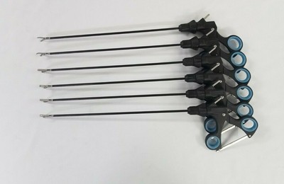 6pcs Laparoscopic Babcock Plain Universal Maryland Scissor Surgical Instruments