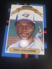 1988 DONRUSS DIAMOND KINGS BASEBALL CARD TONY FERNANDEZ #12 TORONTO BLUE JAYS
