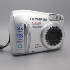 Olympus Digital Camera Camedia D-535 Zoom 3.2MP Silver Tested