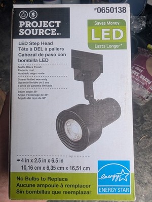 Project Source Step Head LED Matte Black Finish -Qty 1