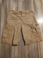 Polo Ralph Lauren Khaki Cargo Shorts Size 14 READ DESCRITION 