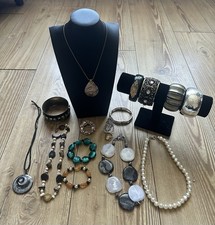 Mixed Jewelry Lot Necklaces Bracelets Cuffs Statement Vintage StyleBundle