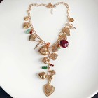 20" Anthropologie Heart Bib Statement Necklace Chic Women Party Vacation Jewelry