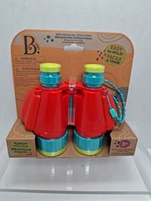Mini Observers Binoculars - B. Toys Easy To Hold With Strap and Covers NEW