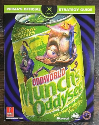 Vtg Oddworld Munch's Oddysee Prima s Official Strategy Guide XBOX 2001