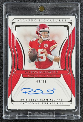 PATRICK MAHOMES II 2025 NATIONAL TREASURES 2021 FIRST TEAM ALL PRO AUTO 49/49