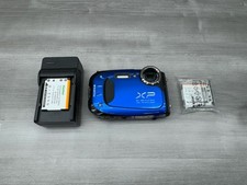 Fujifilm FinePix XP60 16.4MP Blue Waterproof Digital Camera  2 Batteries Tested