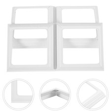 4 Pcs Rail Post Base Fence Toppers Decoration Outdoor