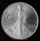 1996 BU American Eagle Silver Dollar KEY DATE + Free $1 Silver Certificate