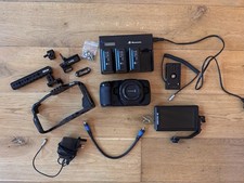 Blackmagic Pocket Cinema Camera 4K (BMPCC 4K) BUNDLE - Cage, Monitor, Batteries
