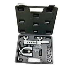 Automobile Double Flaring Tool kit with Extra 5 Dies(3/16,1/4,5/16,3/8 and 1/2 