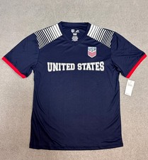 Icon Sports USA Soccer USMNT Game Day Jersey Shirt Navy NWT M L XL