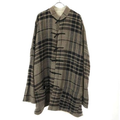 Y's BANG ON! On 21AW SAMPLE Tweed China Jacket YK-Y03-805 Beige Used MESC-0