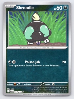 Shroodle Mega Evolution MEG REVERSE HOLO C 091/132 NM