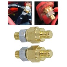 High Performance Brass Battery Terminals Set of Two with 3/8 Inch Size