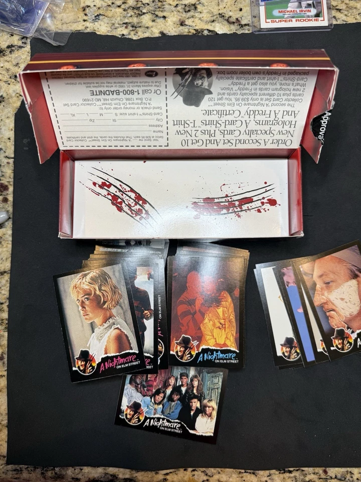 A Nightmare on Elm Street Collector Cards - Impel 1991 Full Set Cool Box Freddy - Image 3 of 3
