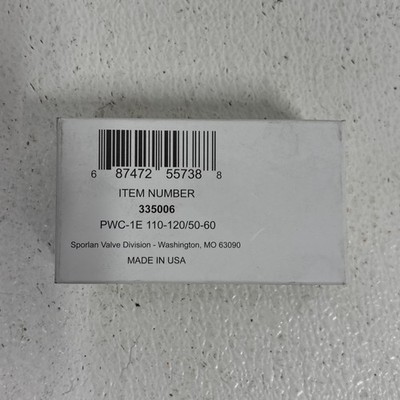 SPORLAN 335006 (21298-001) PWC-1E 110-120/50-60 11W SPORLAN VALVE #R3