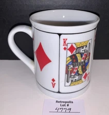 Ceramic Royal Flush Coffee MUG Poker Cards Jobar