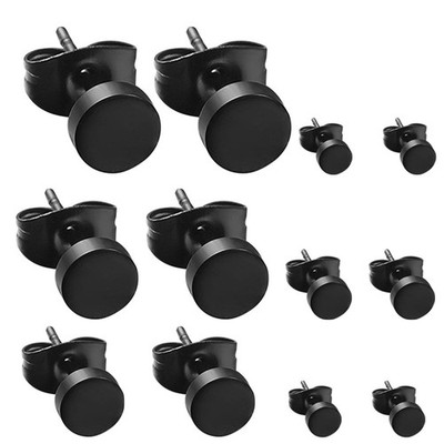 18 Pairs Ohrringe Männer Stecker Mit Flacher Rückseite Herrenohrringe