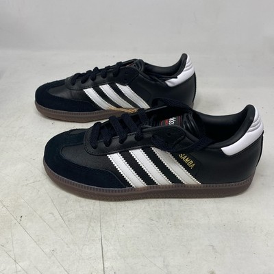 Adidas Samba J Kids Black/White Gum Shoes Youth Size 2 IF1945